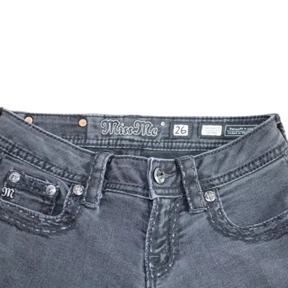 Miss Me Light Black Fade Skinny, Size 26 - Picture 5 of 5